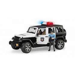 Bruder policie Jeep Wrangler 32cm  na baterie se světlo zvuk