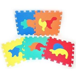 Měkké puzzle bloky DINO 32 cm