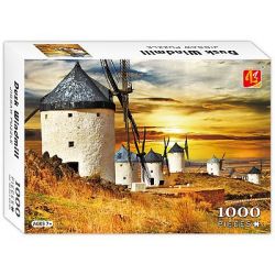 Puzzle 70x50cm Větrné mlýny 1000dílků v krabičce