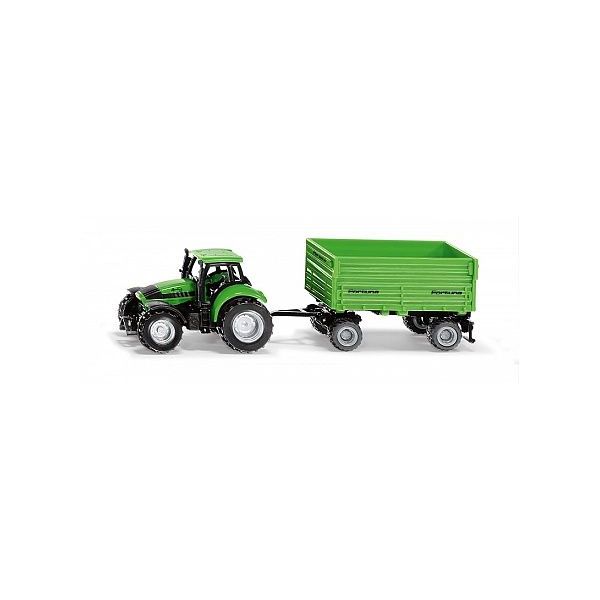 SIKU Blister - traktor Deutz-Fahr s přívěsem Fortuna **** SIKU Blister - traktor Deutz-Fahr s přívěsem Fortuna ****