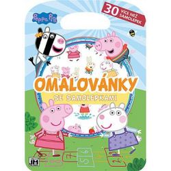 Omalovánky + samolepky  / Prasátko Pepa / ****