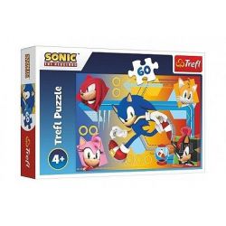 Puzzle Sonic v akci 32x22cm  ****