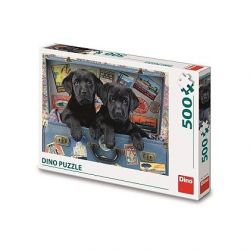 pu - 500 - ŠTĚŇATA V KUFRU 500 Puzzle