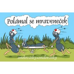 Omalovánky - Polámal se mraveneček