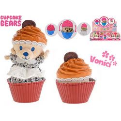 Cupcake medvídek plyšový 10cm vonící v blistru 12druhů ****