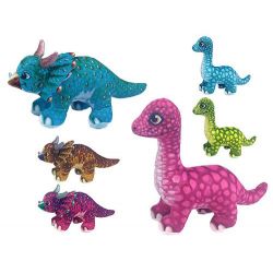 Dinosaurus plyšový 14-23cm 2druhy 3barvy 0m+