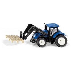 SIKU Blister - traktor New Holland s paletovými vidlemi  ****