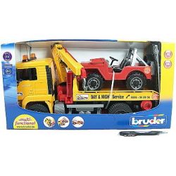 Bruder-auto MAN odtah + Jeep