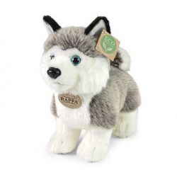 Plyšový pes husky stojící 23 cm