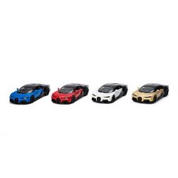 Auto Bugatti Chiron Supersport 13cm 1:38 kov zpětný chod 4barvy