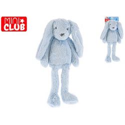 Mini Club zajíček plyšový modrý 30cm dlouhé nohy 0m+