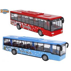 2-Play Traffic autobus 15cm kov na zpětný chod 2barvy