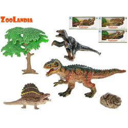 Zoolandia dinosaurus 3druhy 5ks v krabičce