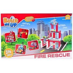 BuildMeUP stavebnice - Fire rescue 314ks v krabičce