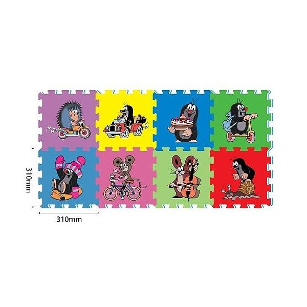 Pěnové puzzle Krtek 30x30 cm 8 ks **** Pěnové puzzle Krtek 30x30 cm 8 ks ****