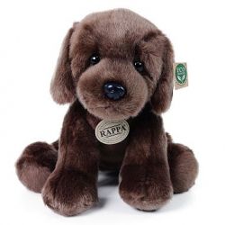 Plyšový pes labrador hnědý sedící 30 cm  *****