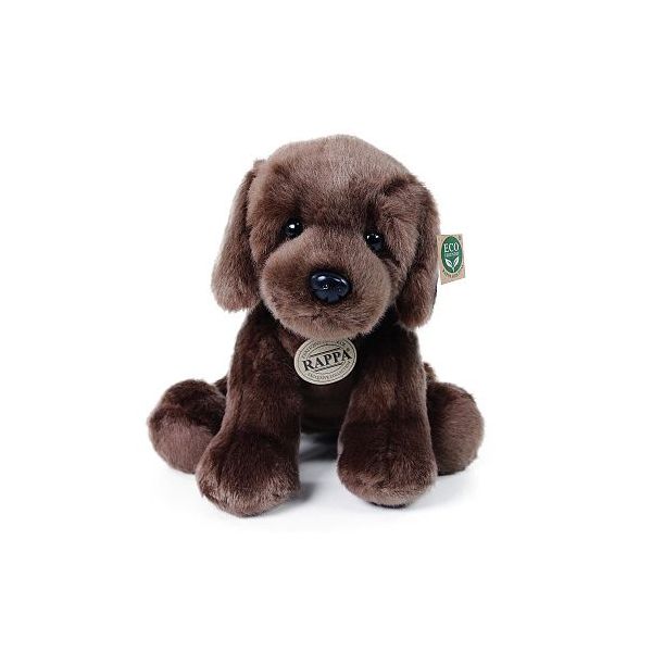 Plyšový pes labrador hnědý sedící 30 cm ***** Plyšový pes labrador hnědý sedící 30 cm *****