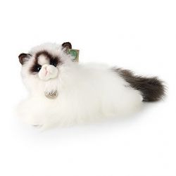 Plyšová kočka ragdoll ležící 35 cm  ****