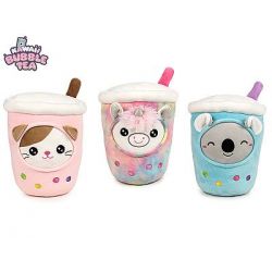 Kawaii Bubble Tea zvířátka 20cm plyšová 3druhy 0m+