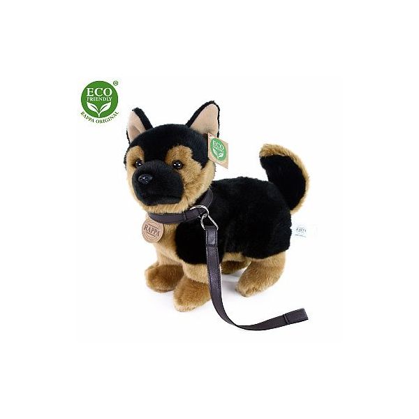 Plyšový pes německý ovčák vodítko 23 cm ***** Plyšový pes německý ovčák vodítko 23 cm *****