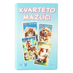 Karty Kvarteto mazlíci 32ks v krabičce