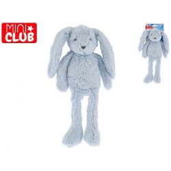 Club zajíček plyšový modrý 37cm dlouhé nohy 0m+