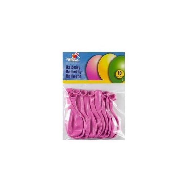 Balónek nafukovací - sada 10ks RŮŽOVÉ 26cm Balónek nafukovací - sada 10ks RŮŽOVÉ 26cm