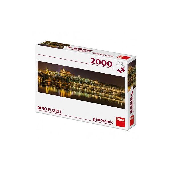 pu - 2000 - KARLŮV MOST V NOCI 2000 panoramic pu - 2000 - KARLŮV MOST V NOCI 2000 panoramic