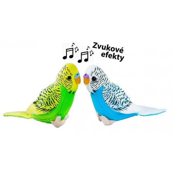 Andulka plyšová mini zvuk 11 cm 2 druhy ***** Andulka plyšová mini zvuk 11 cm 2 druhy *****