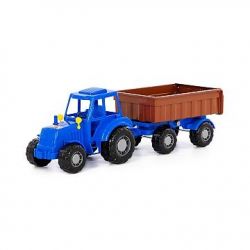 Traktor Altaj s přívěsem č.1 modrý /+1/   ****