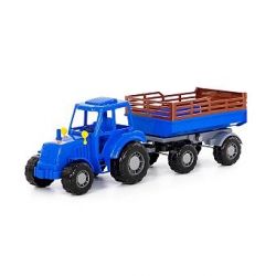 Traktor Altaj s přívěsem č.2 modrý /+1/   ****