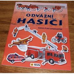 Kniha SUN - Odvážní Hasiči - kniha plná samolepek   ****
