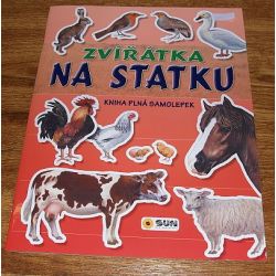 Kniha SUN - Zvířátka na statku - kniha plná samolepek   ****