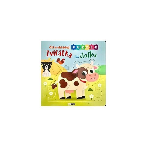 Čti a skládej Puzzle - zvířátka na statku **** Čti a skládej Puzzle - zvířátka na statku ****
