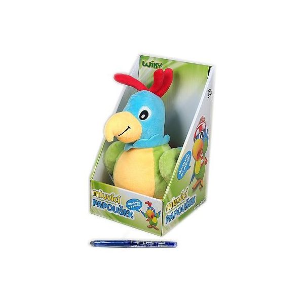 Mluvící papoušek Wiktor 25 cm **** Mluvící papoušek Wiktor 25 cm ****