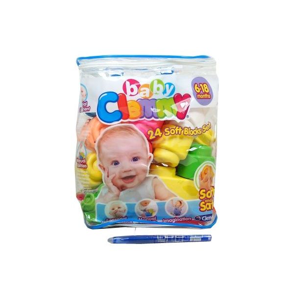 Clemmy baby - 24 kostek v plastovém pytli **** Clemmy baby - 24 kostek v plastovém pytli ****