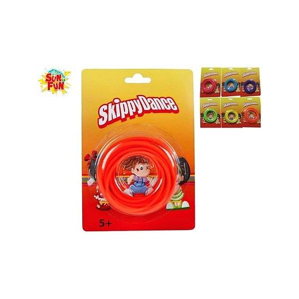 Sun Fun guma na skákání 300cm 6barev na kartě Sun Fun guma na skákání 300cm 6barev na kartě