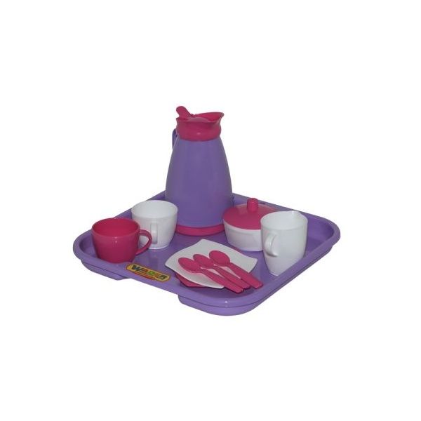Kávová sada Alice s tácem pro 2 osoby (růžová) /+1 **** Kávová sada Alice s tácem pro 2 osoby (růžová) /+1 ****