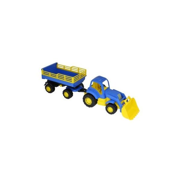 Machr - traktor s přívěsem č.2 a lžící /+1 **** Machr - traktor s přívěsem č.2 a lžící /+1 ****