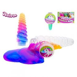Unicorn roh jednorožce 13cm s duhovým slizem 6barev