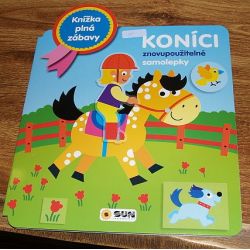 Kniha SUN - Knížka plná zábavy - KONÍCI - znovu použít  ***