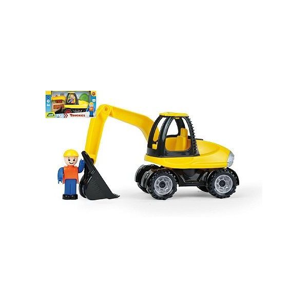 Auto Truckies bagr plast 25cm s figurkou **** Auto Truckies bagr plast 25cm s figurkou ****