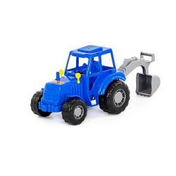 Traktor Mistr s lopatou modrý /+1/   ****