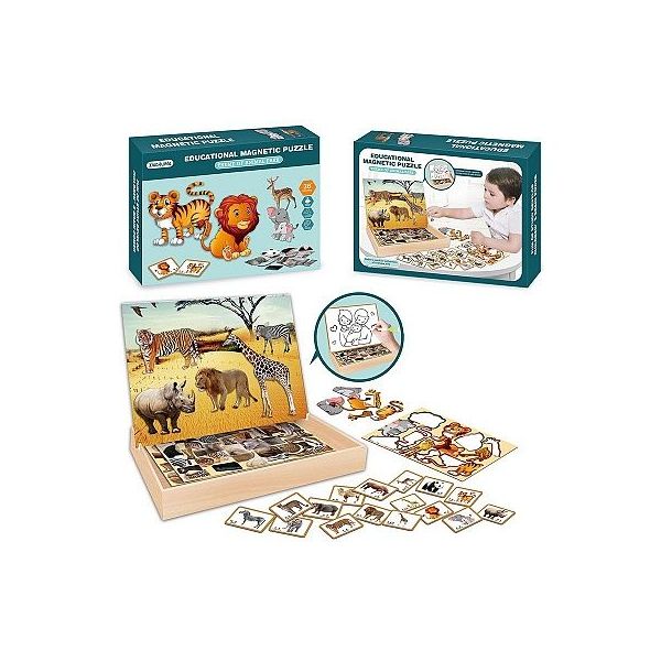 Puzzle magnetické - safari Puzzle magnetické - safari