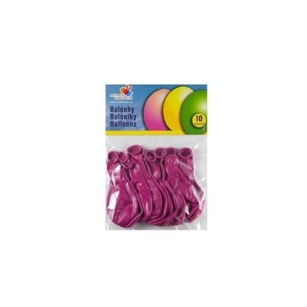 Balónek nafukovací - sada 10ks FUCHSIOVÉ 26cm Balónek nafukovací - sada 10ks FUCHSIOVÉ 26cm