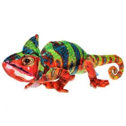 Chameleon plyšový 55cm stojící 0m+ v sáčku