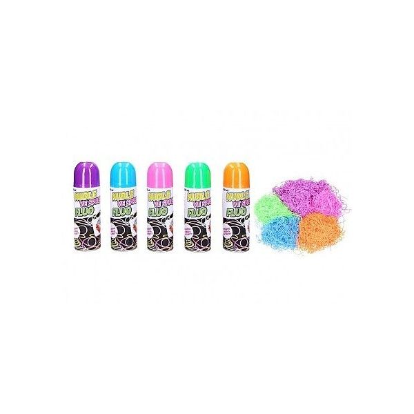 Párty nudle FLUO 250ml ve spreji 5barev Párty nudle FLUO 250ml ve spreji 5barev