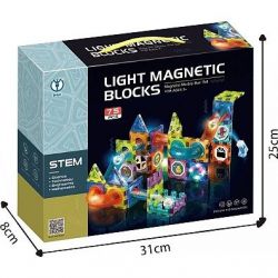 Kuličkodráha magnetická se světlem 75 ks