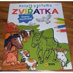 Kniha SUN - Veselá pastelka - Zvířátka   ***