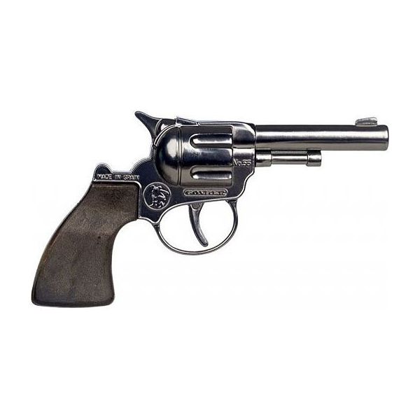 Revolver kovbojský stříbrný Revolver kovbojský stříbrný